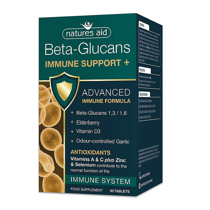 Natures Aid Beta-Glucans Immune Support +, 30 tablets