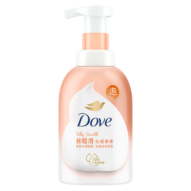 Dove Cloud Self-Foaming Body Wash Silky Smooth - White Peach Fragrance  400ml