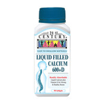 21st Century Liquid Filled Calcium 600mg +D 200iu 90s