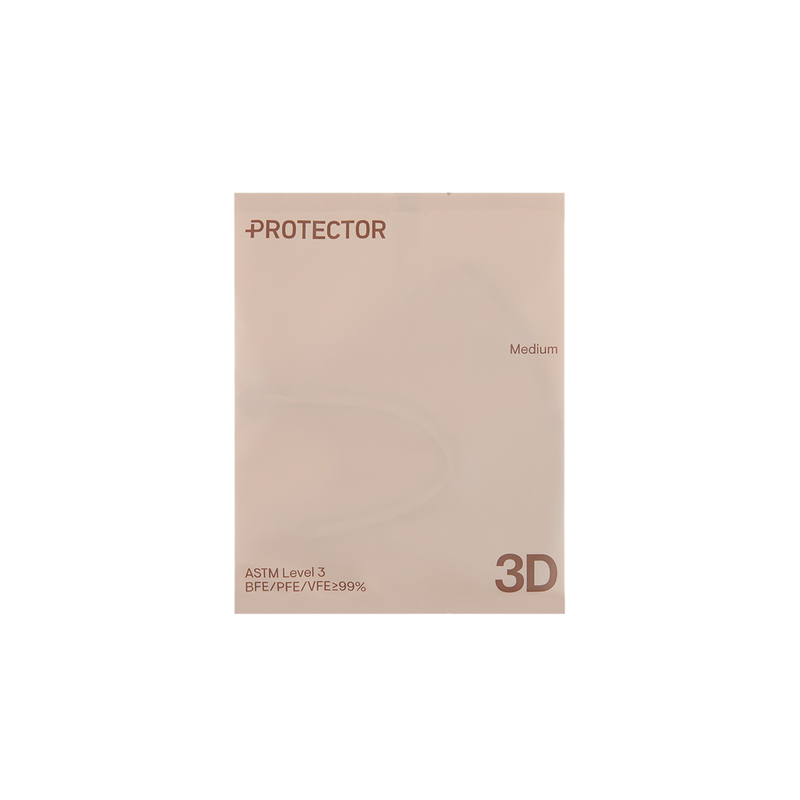 Protector 3D成人立體口罩(中碼) 薑蜜色 30片