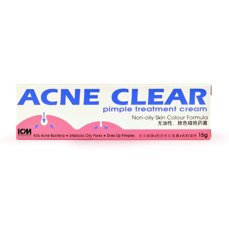 ICM Pharma Acne Clear Pimple Treatment Cream, 15g