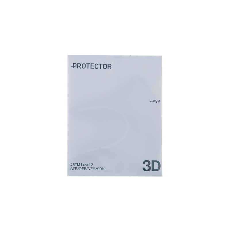 Protector 3D成人立體口罩(大碼) 淚水藍 30片