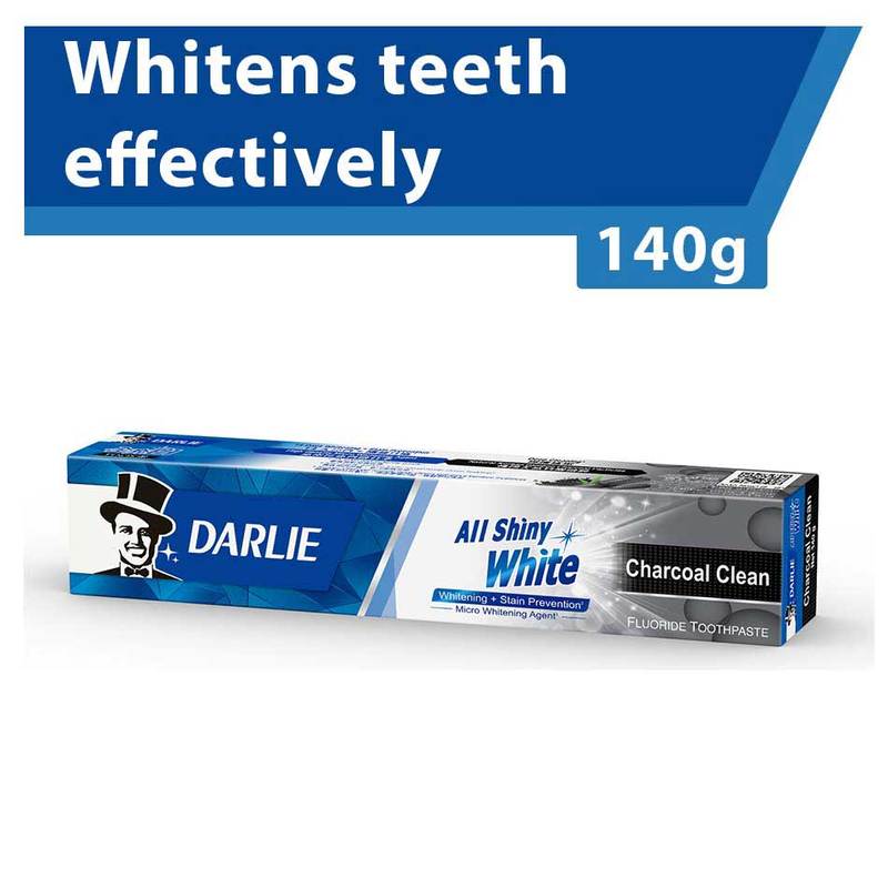 Darlie All Shiny White Charcoal Clean Whitening Toothpaste 140g