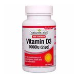 Natures Aid Vitamin D3 1000iu (25ug) High Strength, 90 tabs