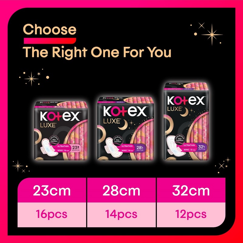 Kotex Luxe Ultrathin Night 28cm, 14pcs