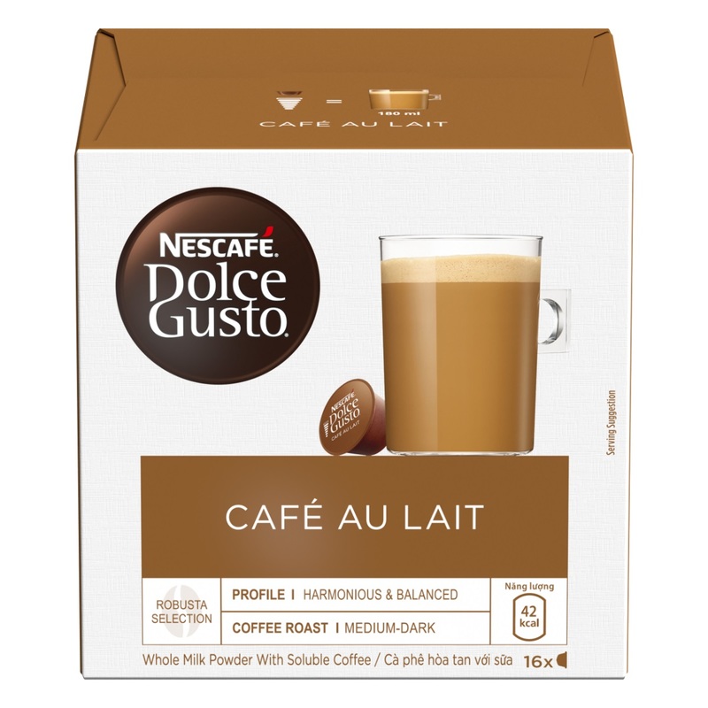 NESCAFE雀巢咖啡Dolce Gusto牛奶咖啡膠囊8粒 + 牛奶膠囊 8粒