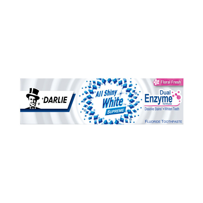 DARLIE All Shiny White Supreme Enzyme Toothpaste(Floral Fresh)120g (Random Old/New Package Delivery)