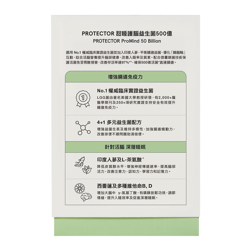 Protector 甜睡護腦益生菌 500億