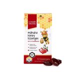 NZ Health Naturally Manuka Honey Umf 10+ Lozenges Strawberry for Kids, 12pcs