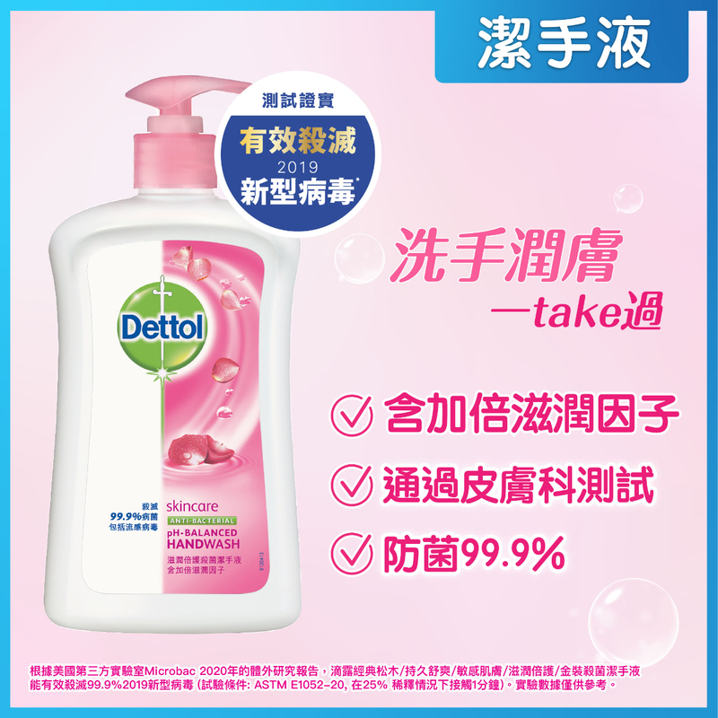 Dettol Skincare Anti-Bacterial Handwash 500g