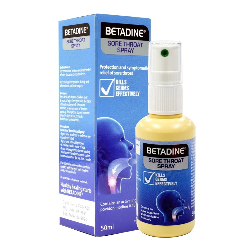 Betadine throat spray