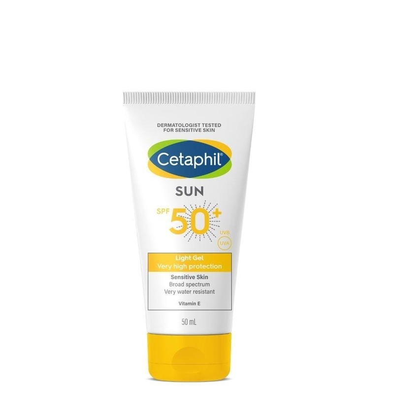 Cetaphil Sun SPF 50+ Light Gel 50ml [For Sensitive Skin, Face & Body]