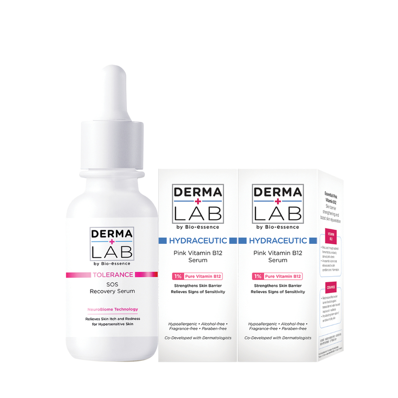 Derma Lab SOS Serum & Vita B12 Soothing Set (B12 Serum 15ml x 2pcs + Serum 30ml)