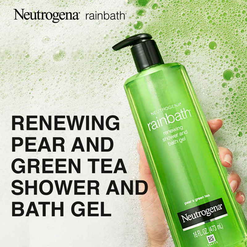 Neutrogena Rainbath Renewing Pear and Green Tea Shower and Bath Gel, 473ml
