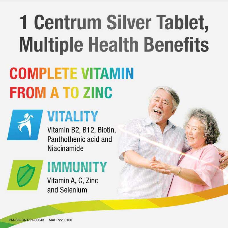 Centrum Silver Multivitamin, 60 tablets