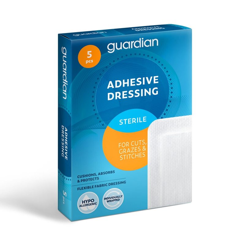 Guardian Adhesive Dressing 6cm x 8.3cm 5pcs