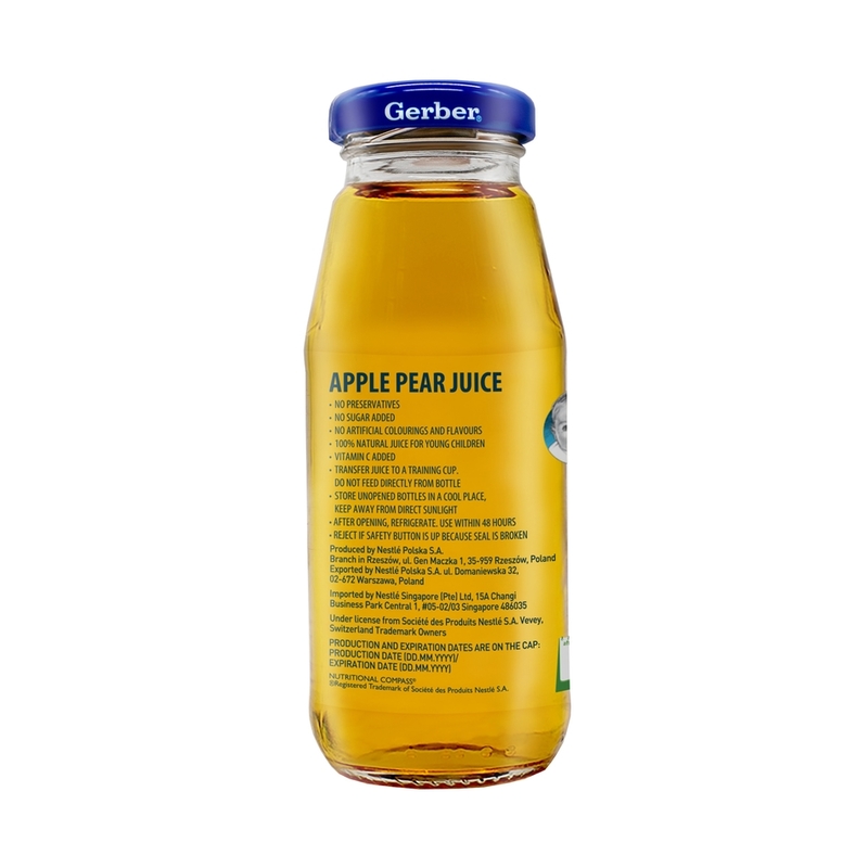 gerber pear juice for infants