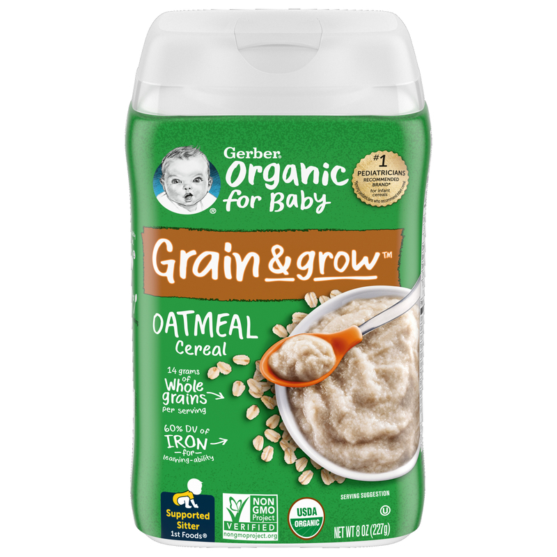 Gerber Organic Oatmeal Cereal 227g