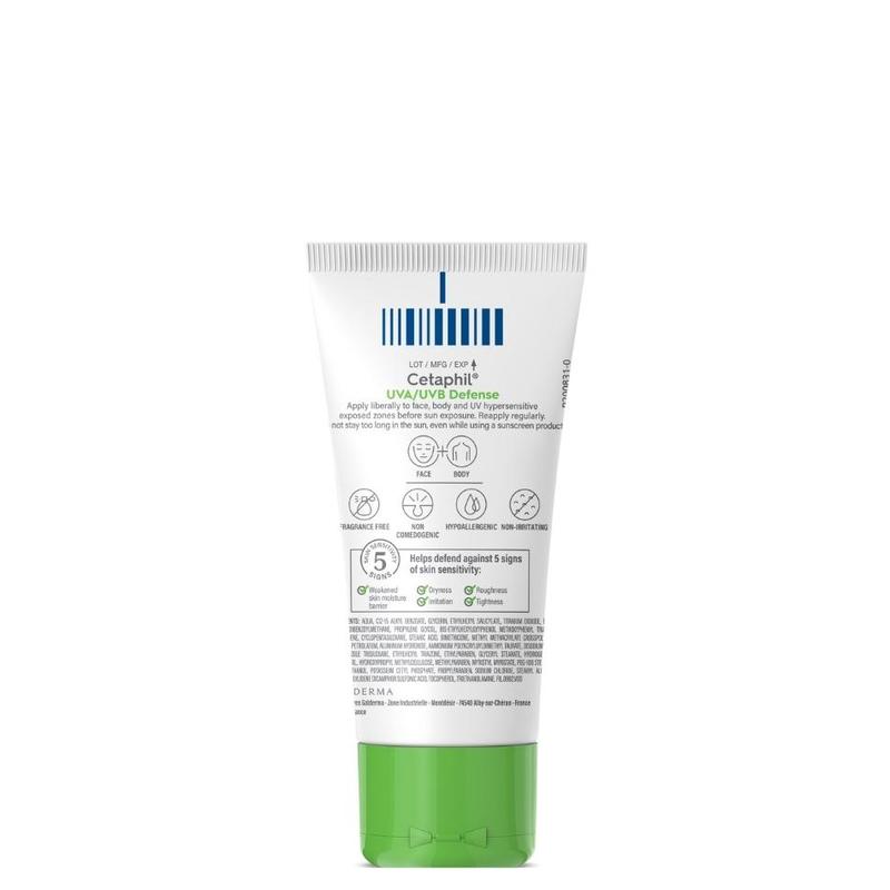 Cetaphil UVA/UVB Defense SPF50+ 50ml [Sunscreen for Sensitive Skin, Face & Body]
