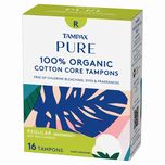 Tampax Pure Tampons Regular Absorbency, Unscented, 16 Count 