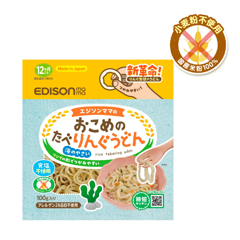 Edison MaMa Rice Tabering Udon Kelp 100g