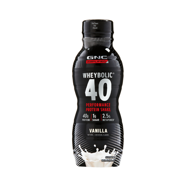 GNC AMP Wheybolic 40 乳清蛋白飲品(雲呢拿味) 414毫升