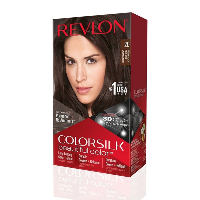 Revlon ColorSilk Hair Colour 20 Brown Black | Revlon | Guardian Singapore