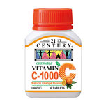 21st Century Vitamin C 1000mg Orange Chewable 30s