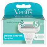 Gillette Venus Deluxe Smooth Sensitive Refill Blades 4count