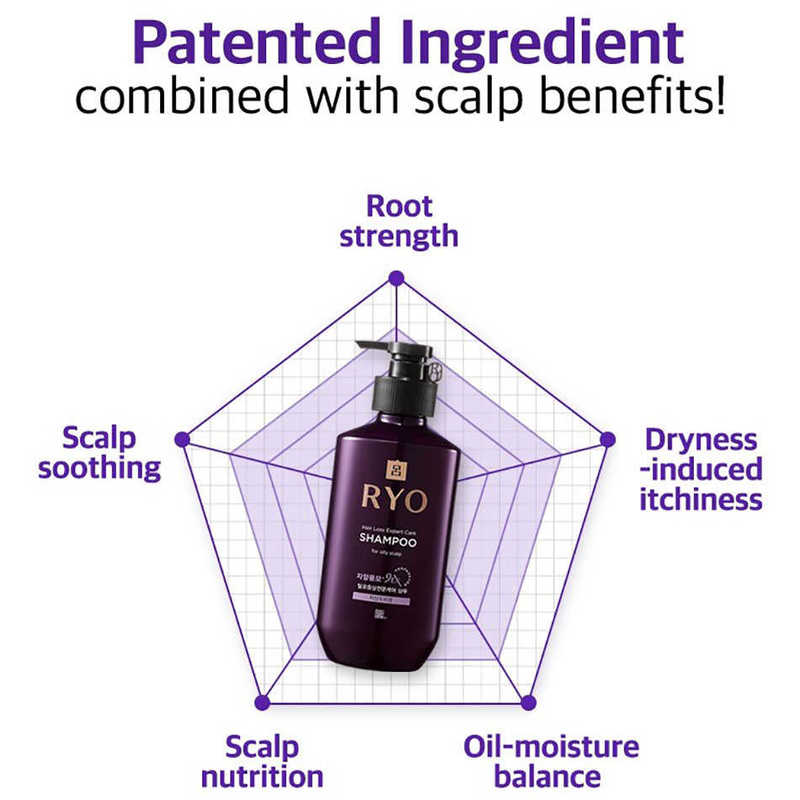 Ryo Hair Loss Expert Care Shampoo for Oily Scalp 400ml
