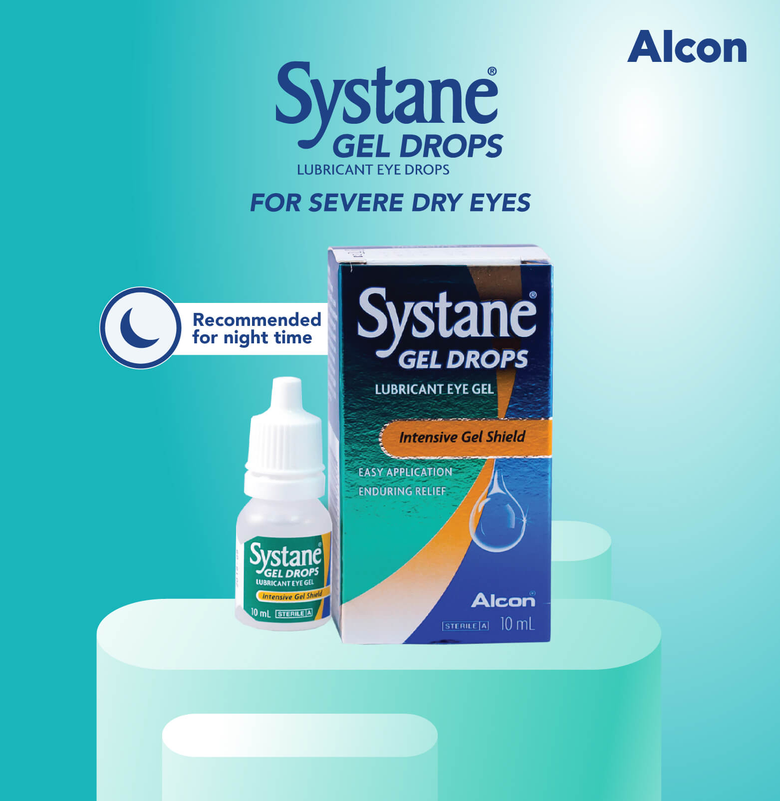 SYSTANE® Gel, Lubricant Eye Gel, Eye Gel Drops For Dry Eyes, 2 x 10 mL