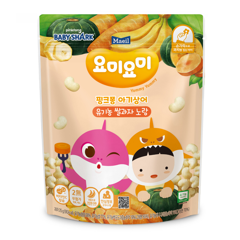 Maeil Organic Rice Snack (Banana & Pumpkin) 25g