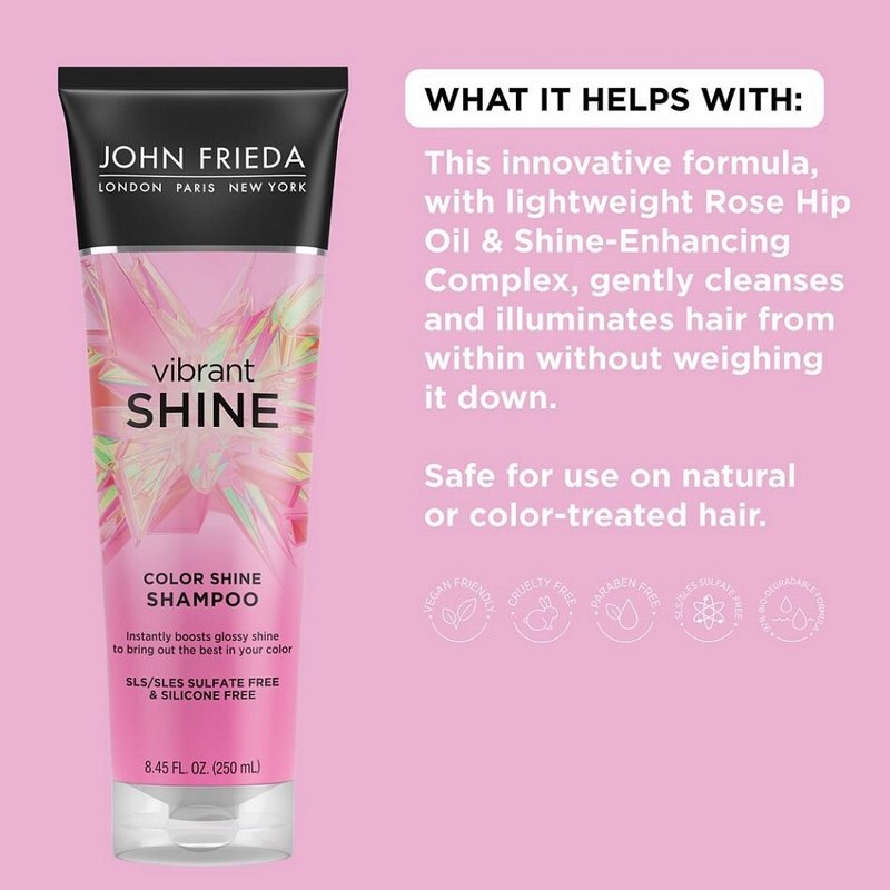 John Frieda Vibrant Shine Color Shine Shampoo 250ml