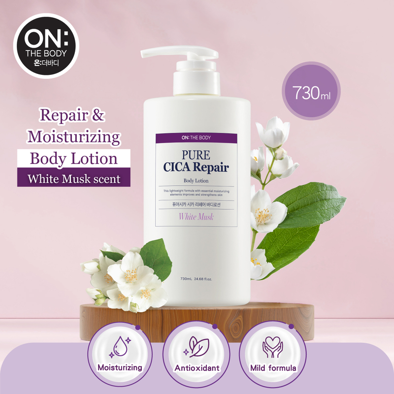 ON: THE BODY Repair & Moisturizing Body Lotion (White Musk Scent) 730ml