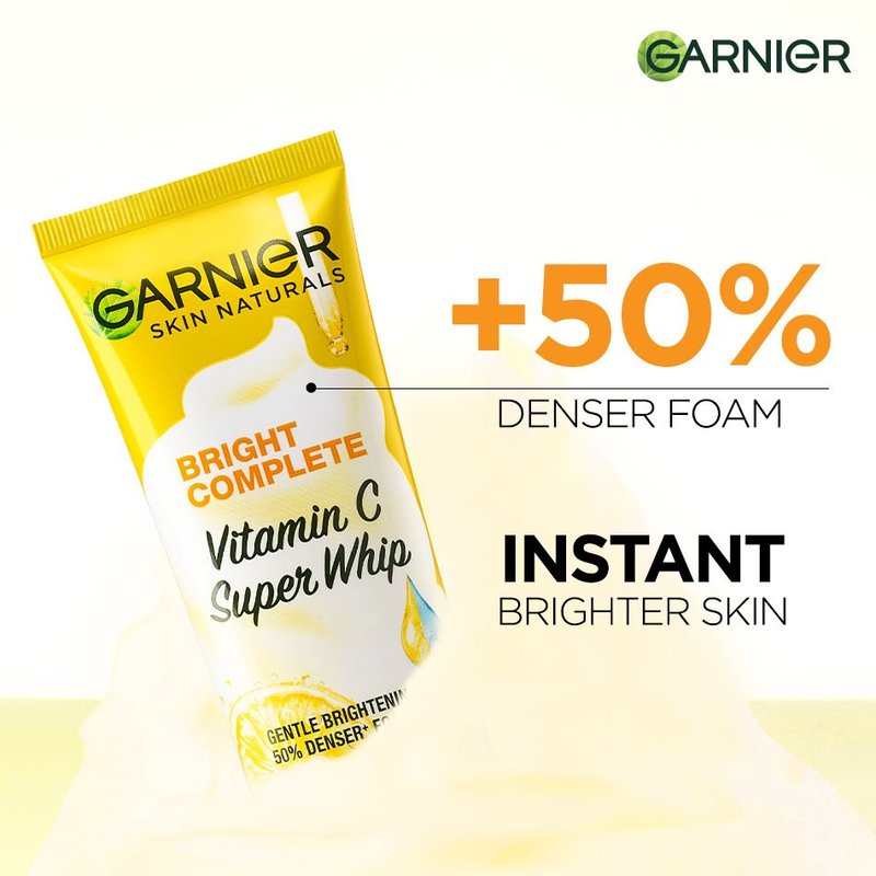 Garnier Bright Complete Vitamin C Whip Foam 100ml
