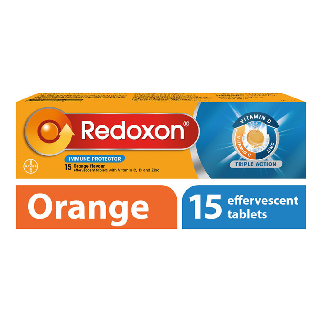 Redoxon Triple Action Effervescent Orange 15 Tablets Redoxon Guardian Singapore