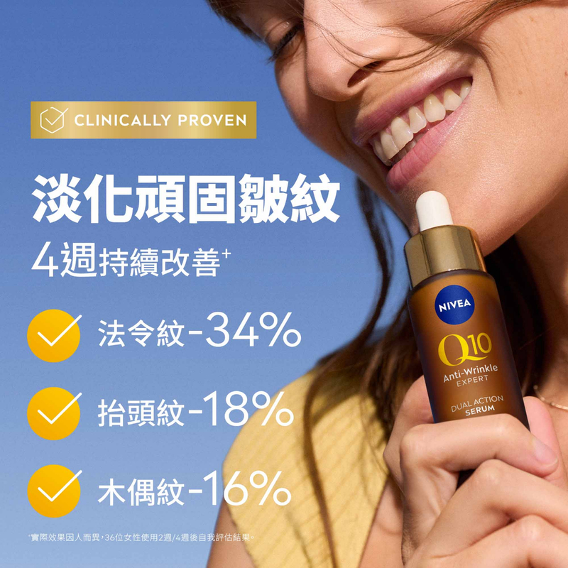 Nivea妮維雅Q10抗糖抗皺雙抗精華 30毫升