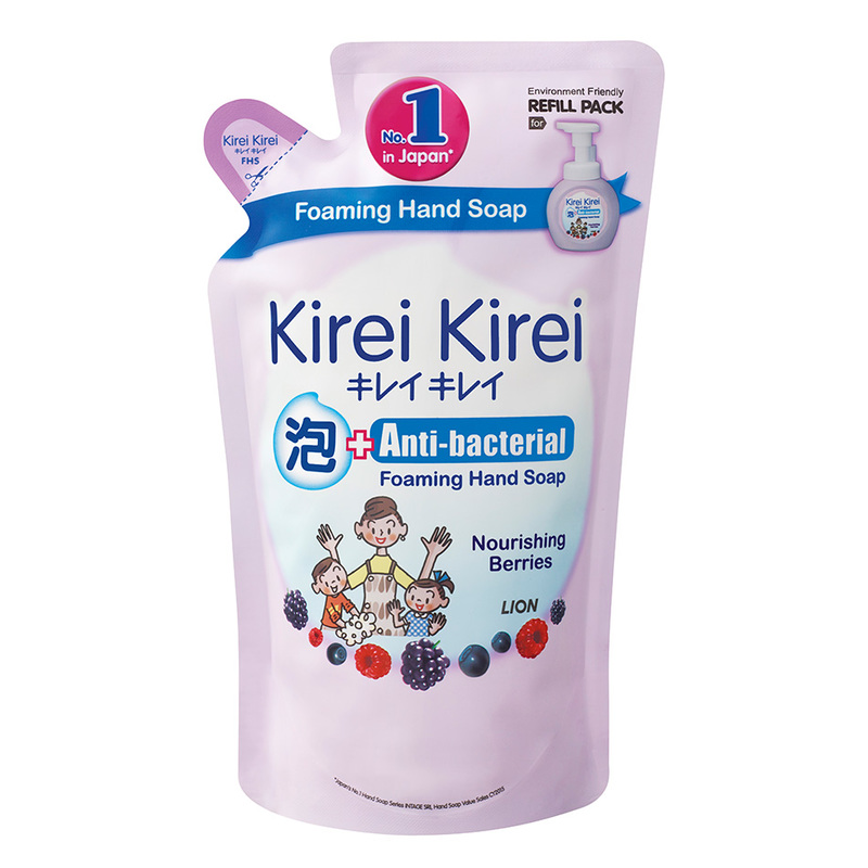 Kirei Kirei Anti-Bacterial Foaming Hand Soap Caring Berries Refill, 200ml