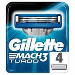 Gillette Mach3 Turbo Replacement Cartridges 4 Count