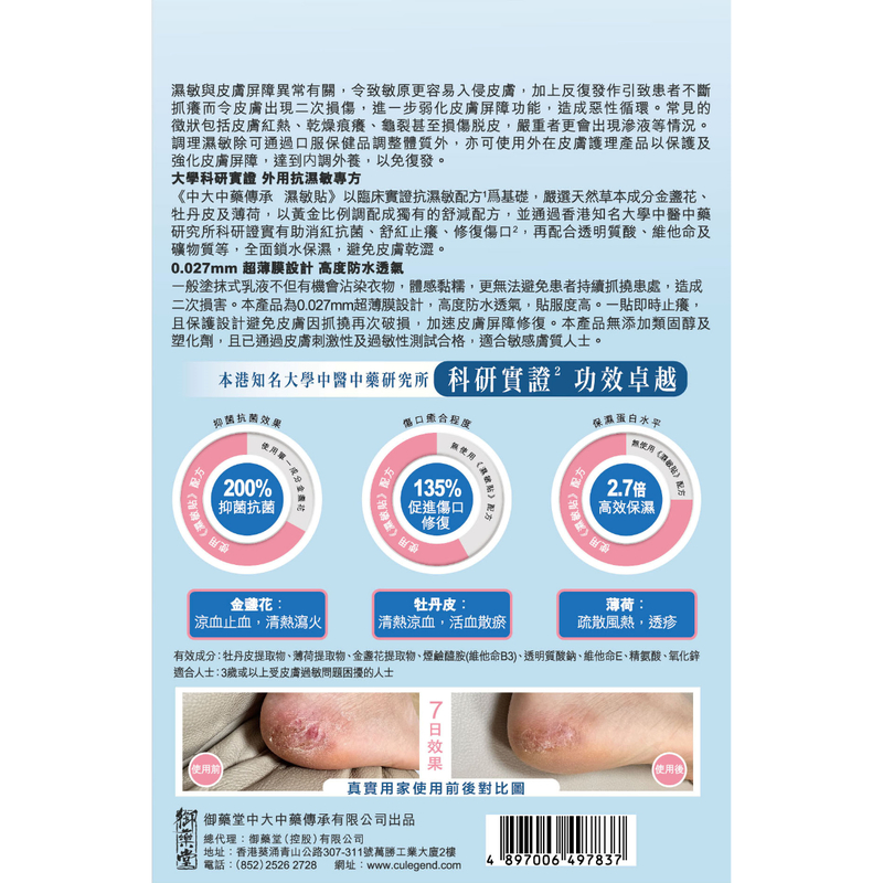 CU LEGEND Allergic Skin Care Patch 10pcs