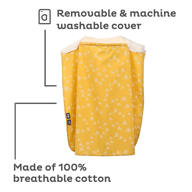 Simply Good Nursing Cover Duo White Hedgehogs On Yellow
