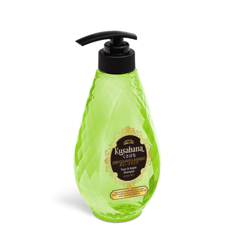 Kusabana Deep Cleanse & Refresh Shampoo (Yuzu & Apple)490ml