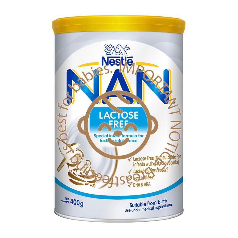 Nestle NAN Lactose Free Infant Formula Stage 1, 400g