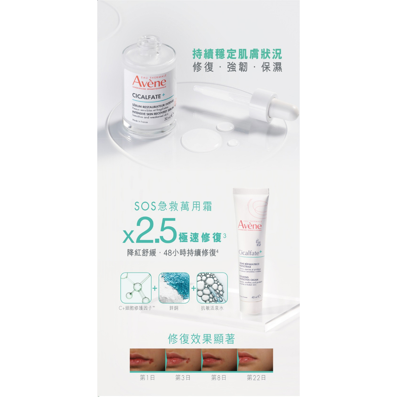 Avene Cicalfate+ Ritual Kit (Serum 30ml + Cream 40ml)