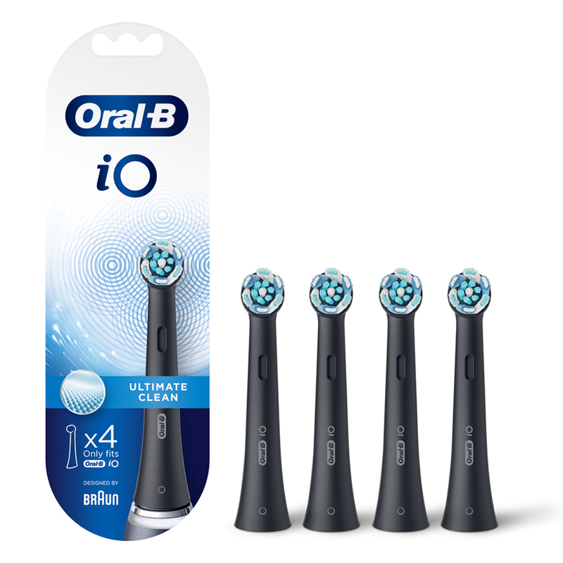 Oral-B iO Ultimate Clean Brush Head (Black) 4pcs