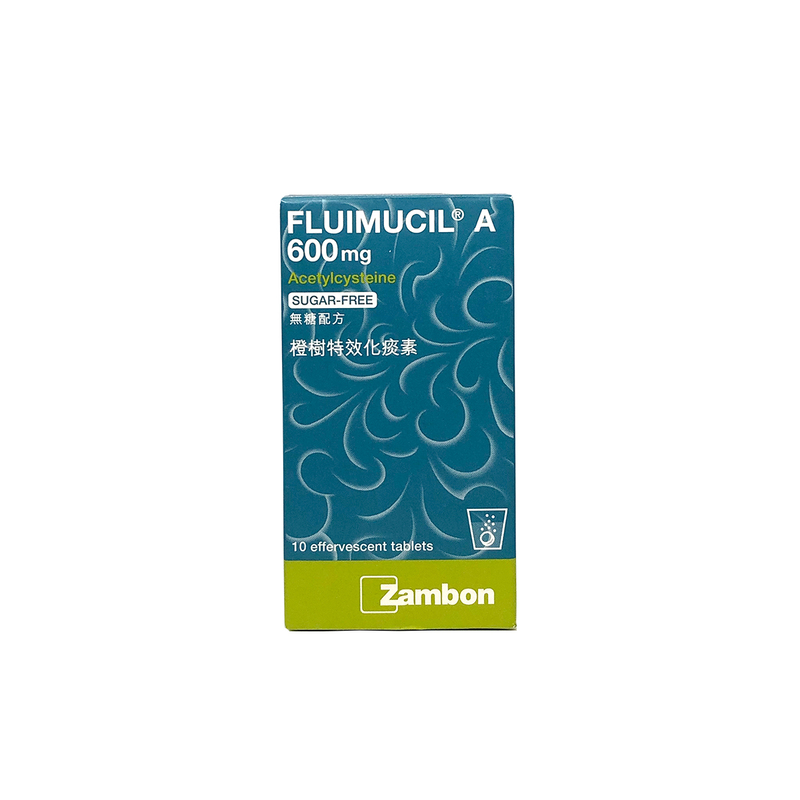 Fluimucil A600 Effervescent 10 Tablets