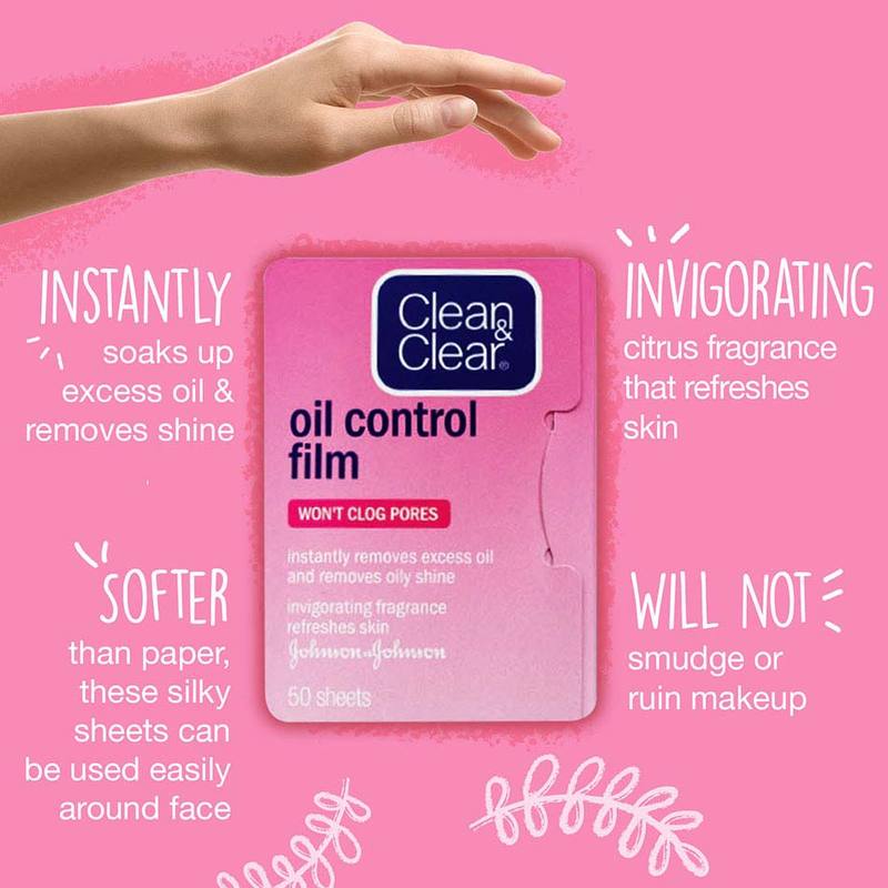 Clean & Clear Oil Control Film Fragrance, 50pcs