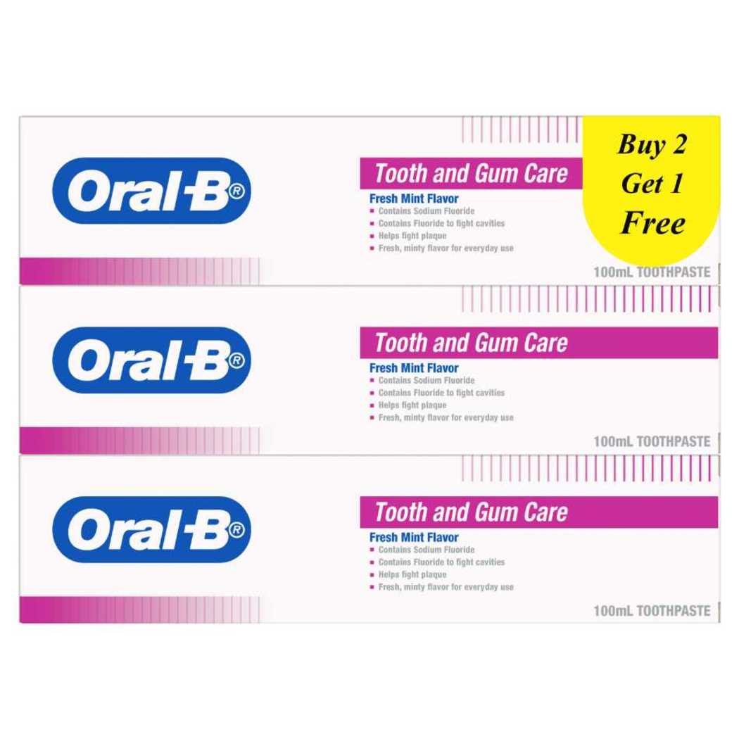 Oral-B Tooth And Gum Care Toothpaste 100ml Bundle Pack | Oral-B ...