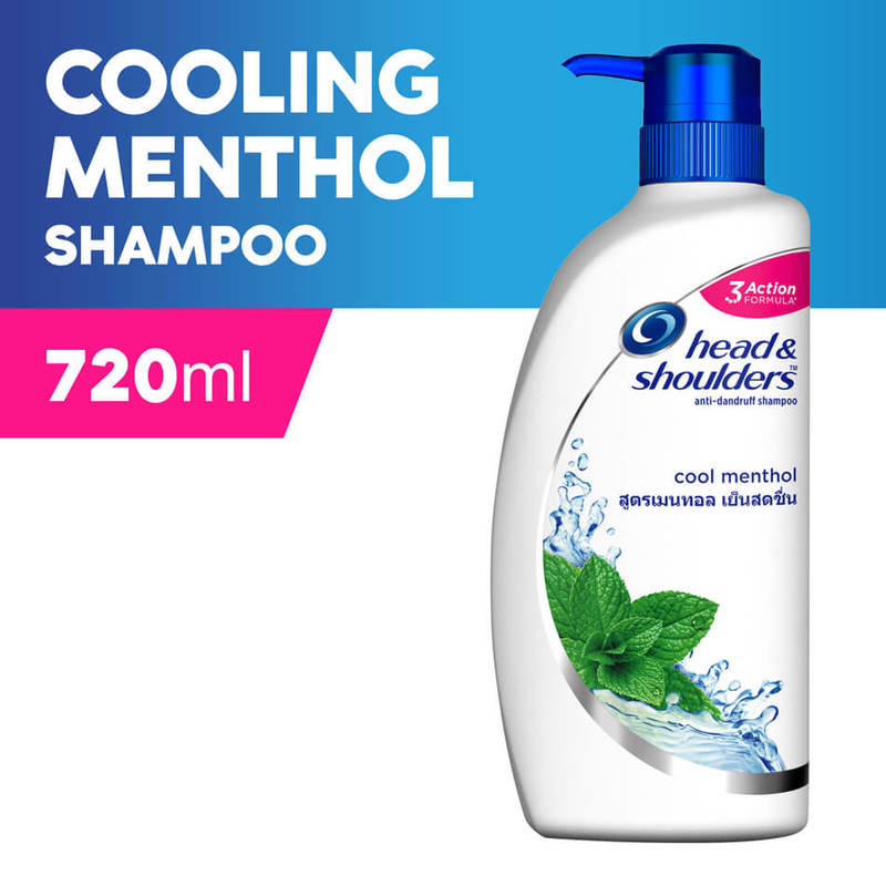 Head & Shoulders Cool Menthol Anti-Dandruff Shampoo, 720ml