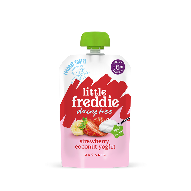 Little Freddie Dairy Free Strawberry Coconut Yoghurt Alternative 90g